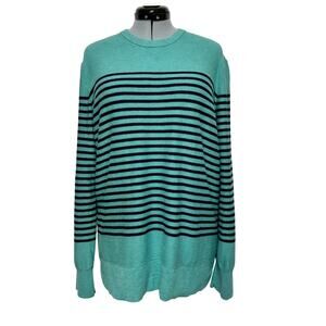 Banana Republic Striped Coast Crew Neck Pullover Unisex Preppy Sweater Sz: XL